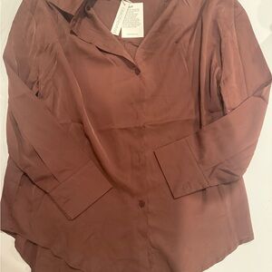Chocolate Button-Down Shirt